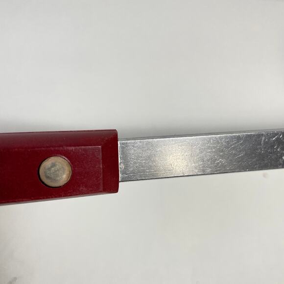 Vintage Ecko Forge Stainless Steel Soup Ladle Red Handle Rare Kitchen Utensil 11 - Picture 6 of 8